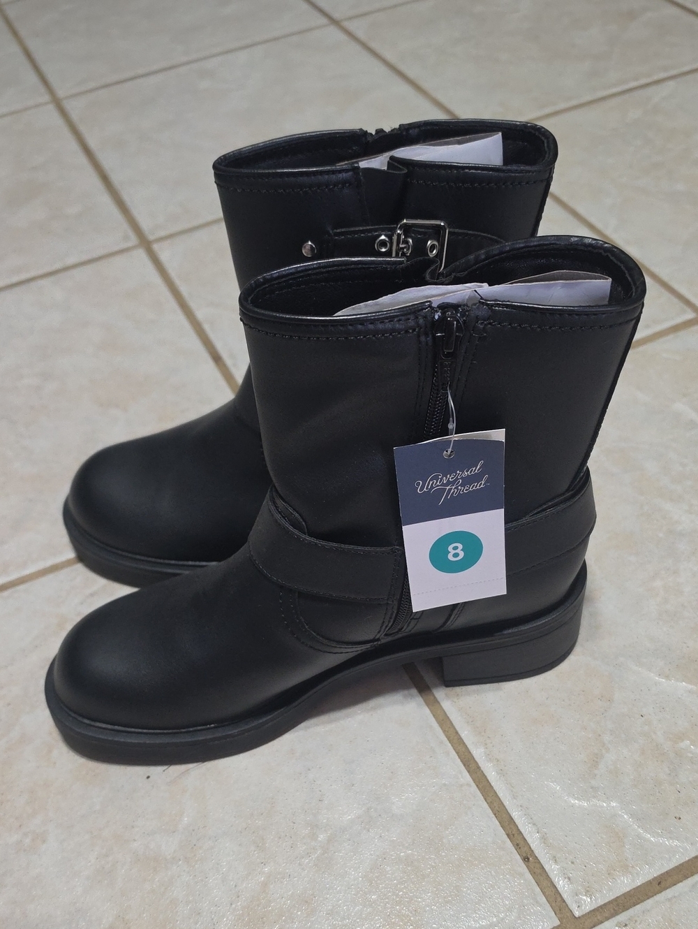 Universal Thread Black Heeled Ankle Boots